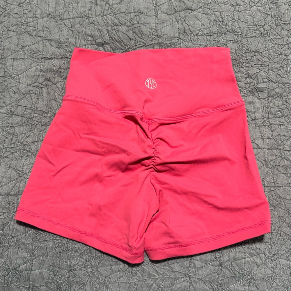 TYC Til You Collapse Resilient Booty Scrunch Shorts Watermelon Pink Short